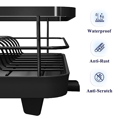 Kitsure Dish Drying Rack in Sink - Dual-Use for Countertops