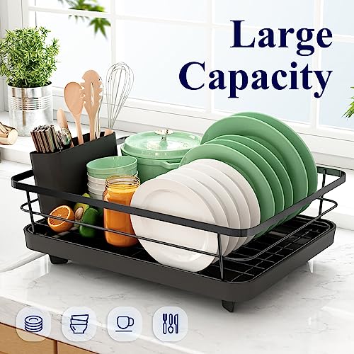Dish Drying Rack, Durable Stainless Steel Dish Racks for Kitchen Counter,  Space